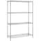 Quantum Storage Systems® 24" x 72" Chrome 4-Shelf Wire Shelving Unit